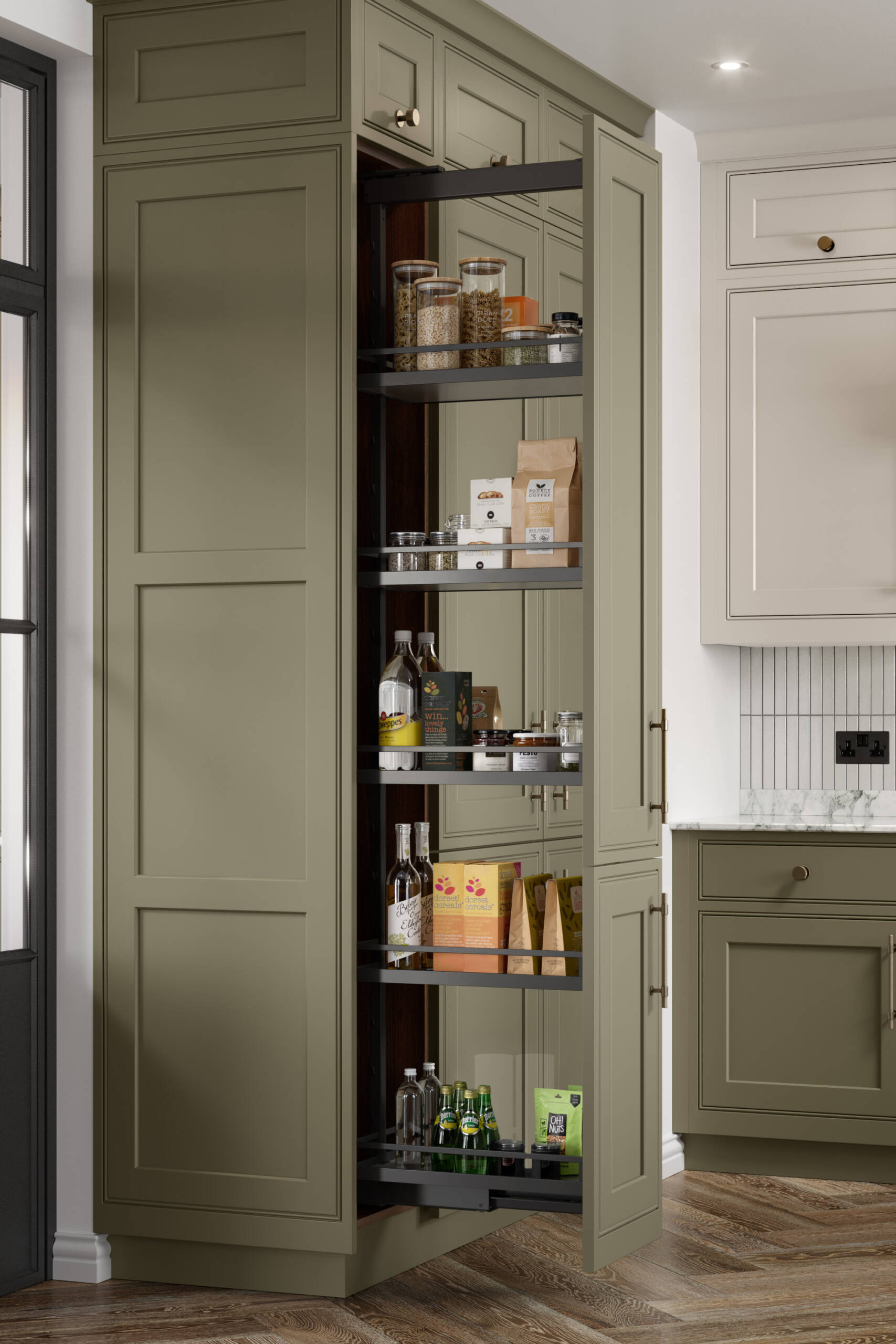 Fern Glade Cashmere In-Frame Kitchen